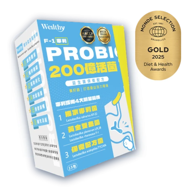 【200億活菌】 Weilthy益生菌保衛配方//2025比利時世界金獎